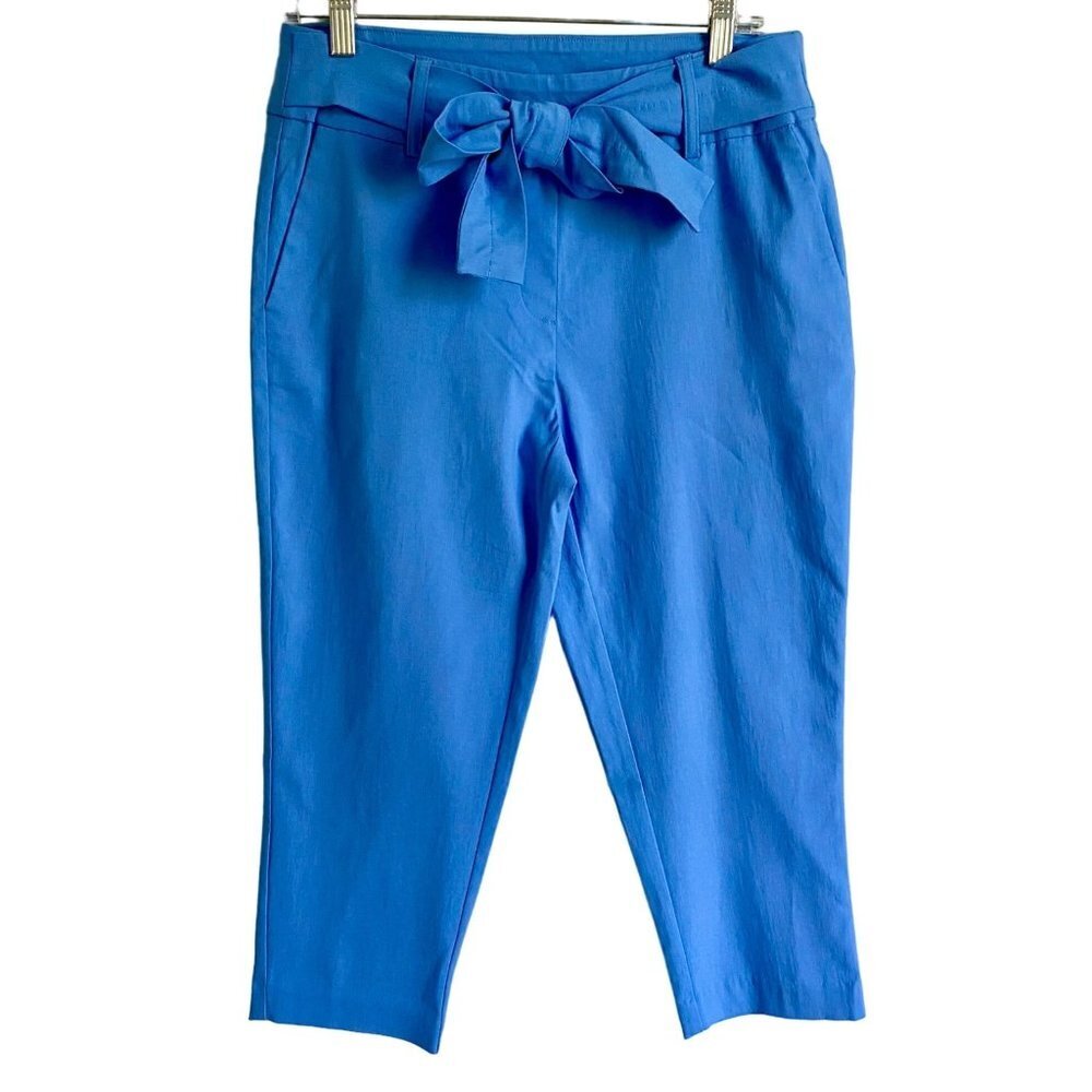 Fit Sight Blue Pull On Capris Pants with Pockets Women's Medium NEW